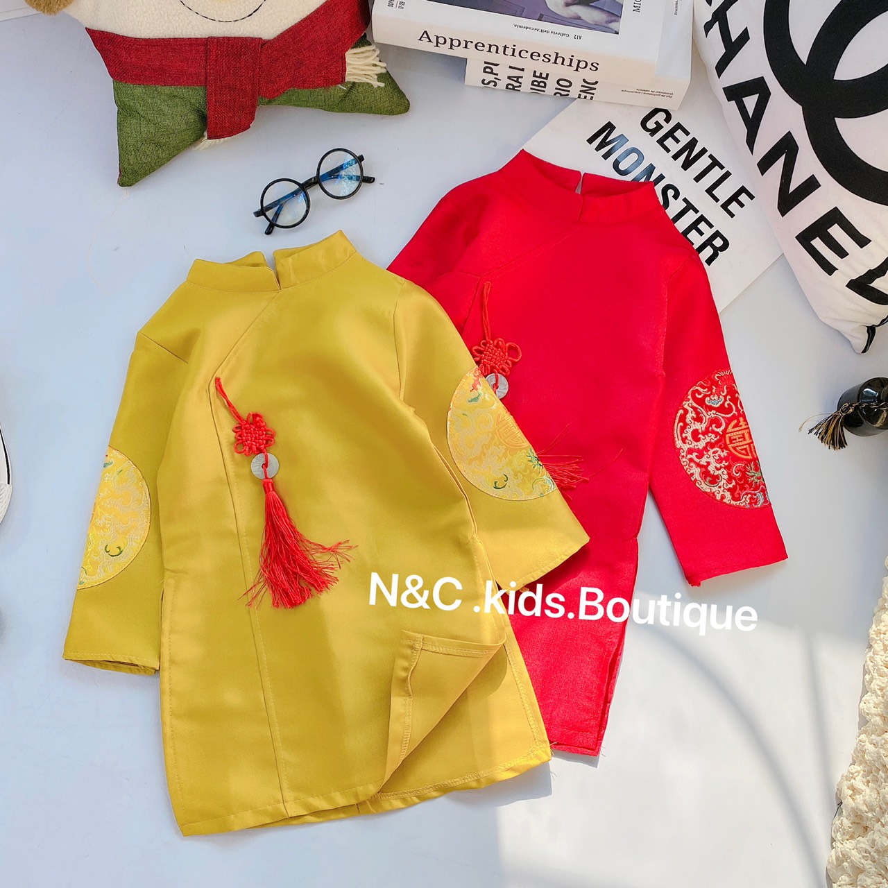 ÁO DÀI TRUYỀN THỐNG CHO BÉ TRAI ( SIZE 1TUỔI - 4 TUỔI)
