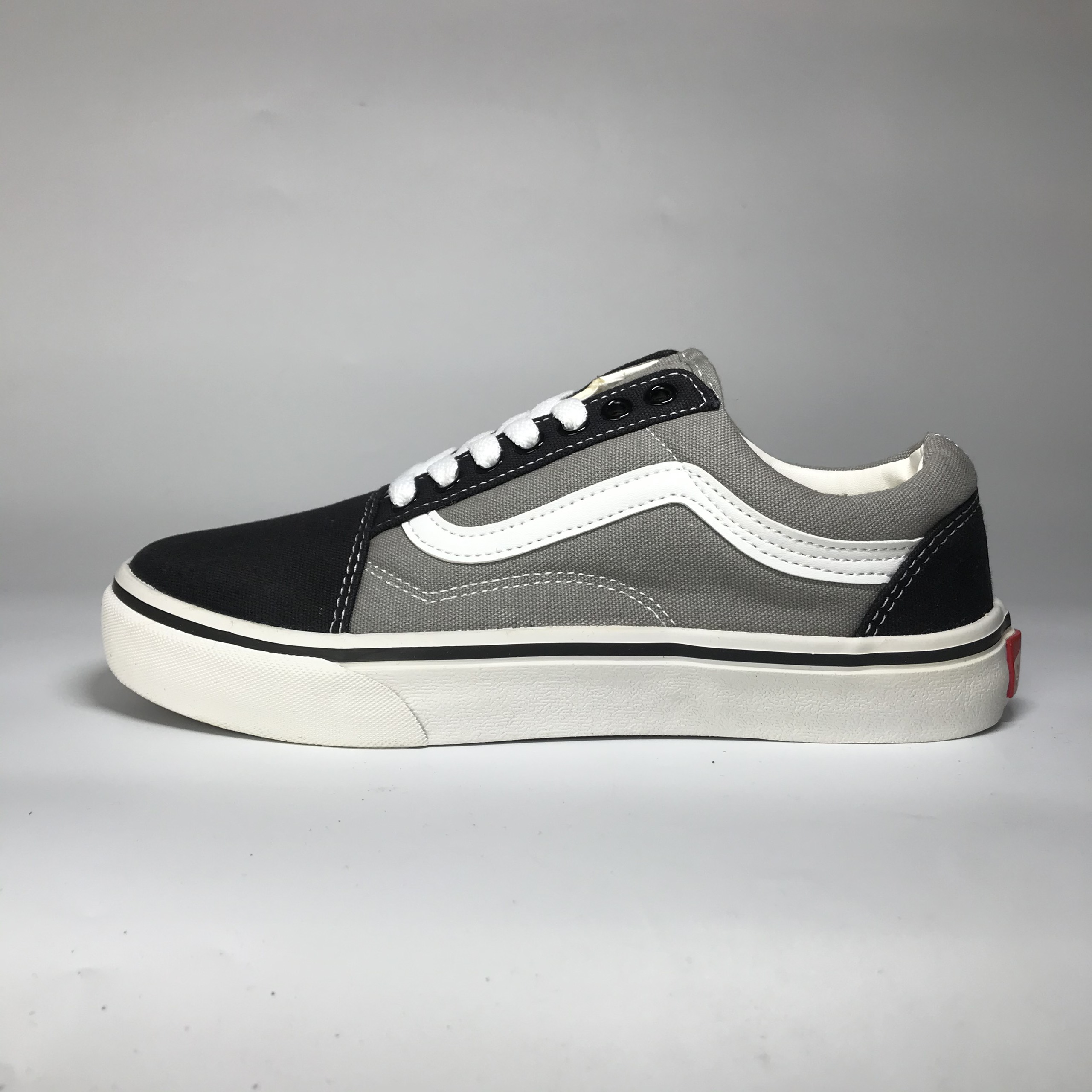 Giày Vans Old Skool Xám Đen Grey Black Full Box