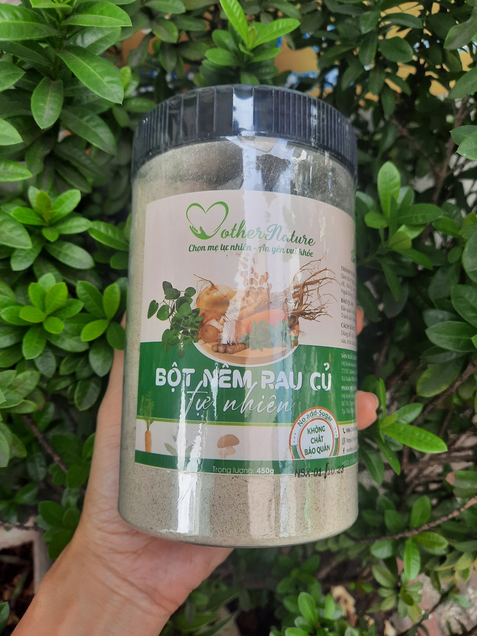 Bột nêm rau củ 100% tự nhiên 450g