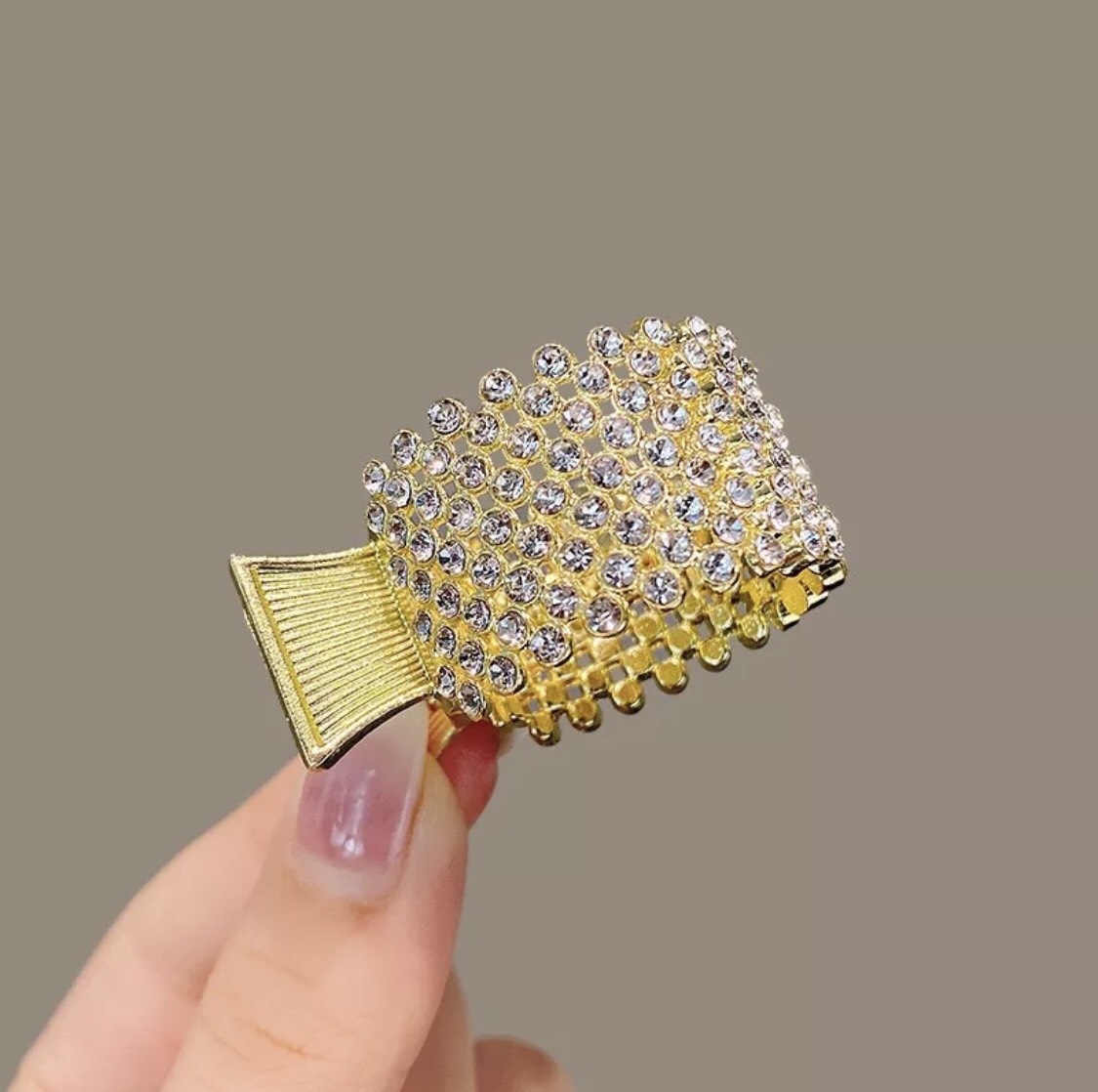 Kẹp tóc hàn quốc thiết kế zíc zắc đính đá lấp lánh hottrend na0061