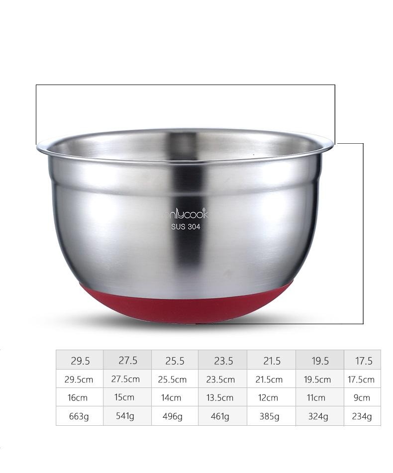 Thau inox 304 Đế Silicon Chống Trượt