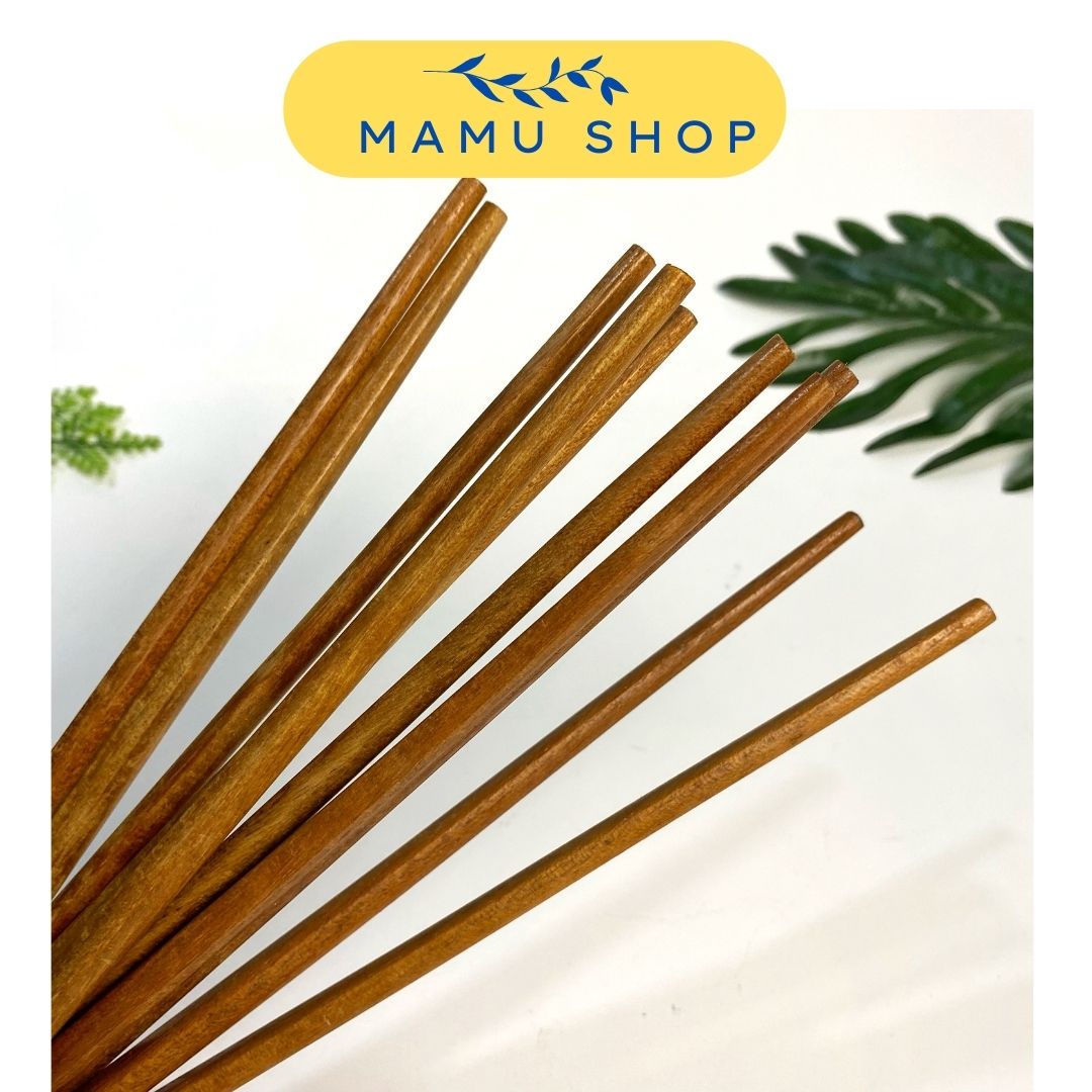 Đũa ăn cơm đũa gỗ thường chopsticks mamu shop M168