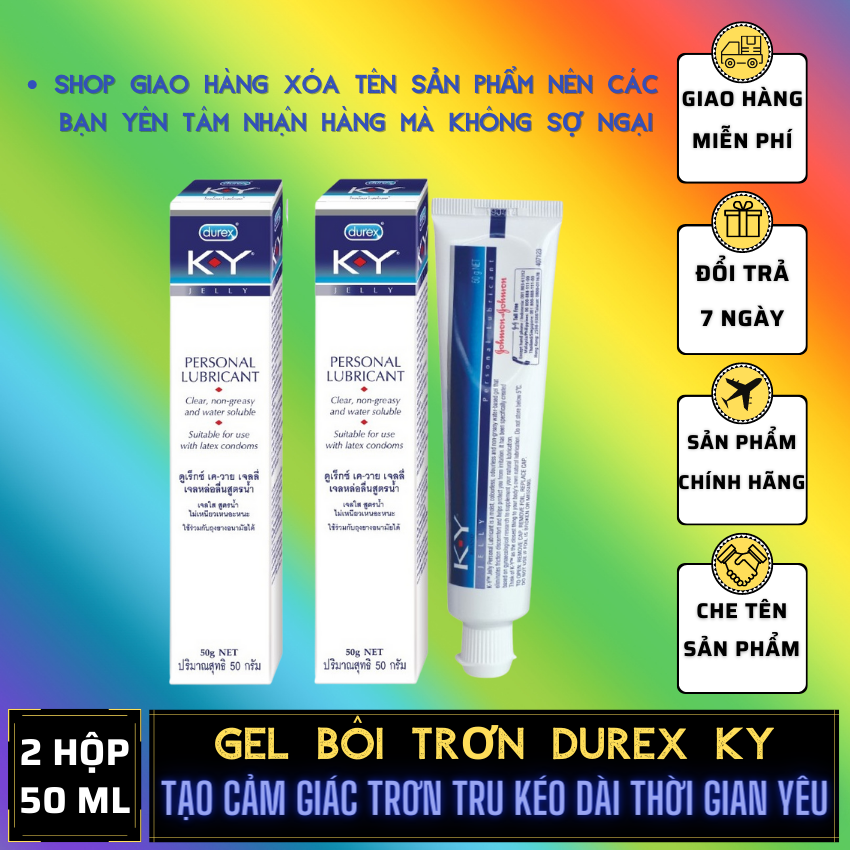 FREESHIP Gel bôi trơn Durex KY 50G [Che tên sản phẩm]