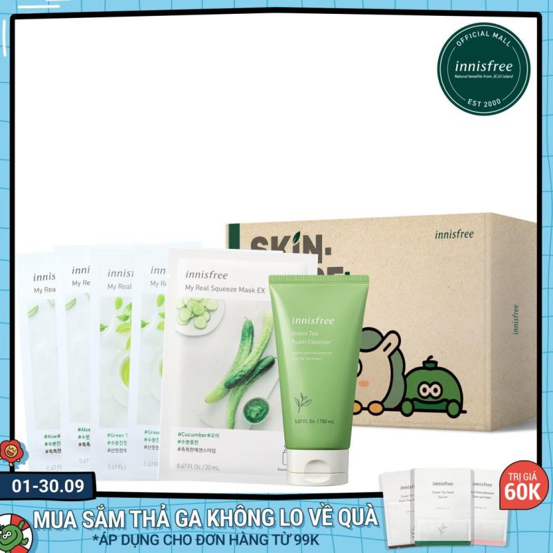 Bộ sản phẩm chăm sóc dưỡng ẩm innisfree Green Tea Set giá rẻ