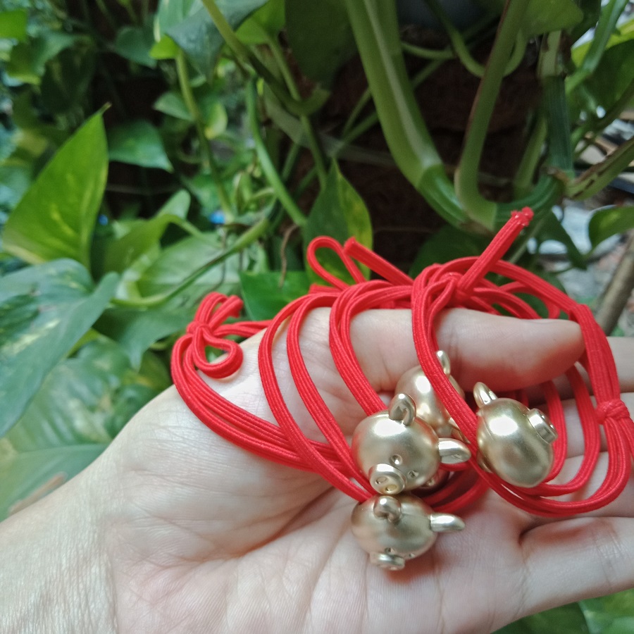 [HCM]Cột Tóc Cho Bé Hình Heo Dễ Thương