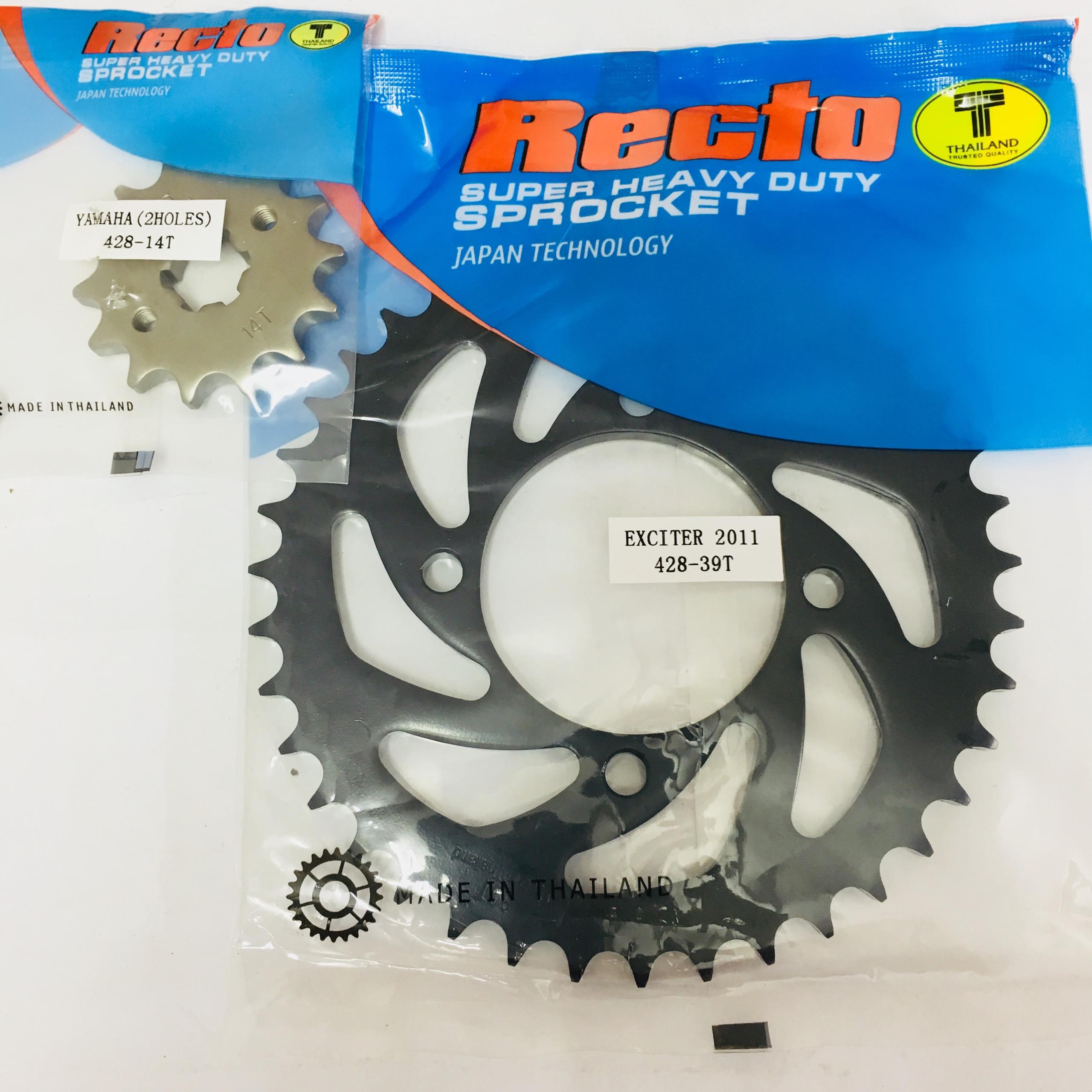 RECTO NHÔNG 14(2hole) và DĨA ĐEN 39 cho EXCITER135 2011 - Ko sên