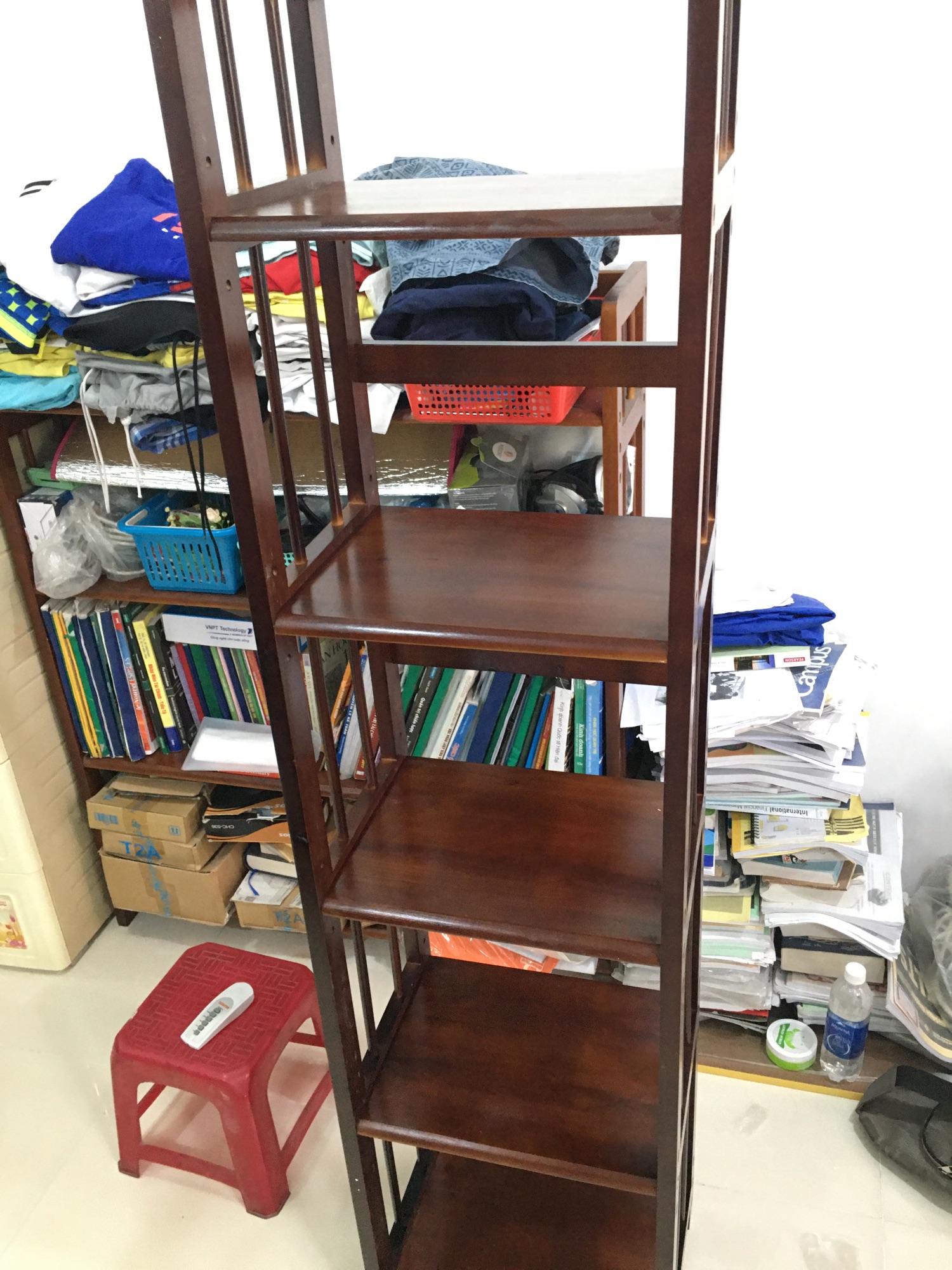 kệ sách gỗ 5 tầng ngang 40