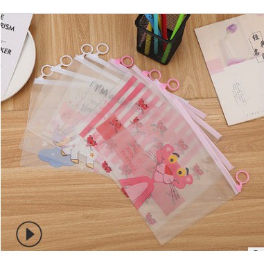 Túi zip đựng bút A5 nhiều mẫu cute