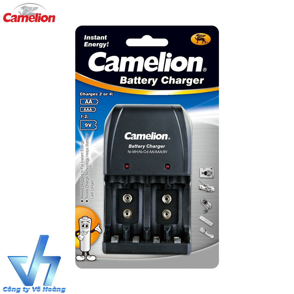 Bộ sạc Camelion 0904 kèm 2 pin Energizer 2000mAh TRAY