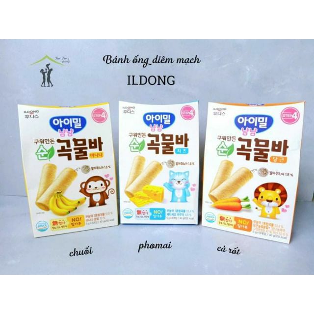 Bánh cuộn ngũ cốc Idong cho bé từ *M+