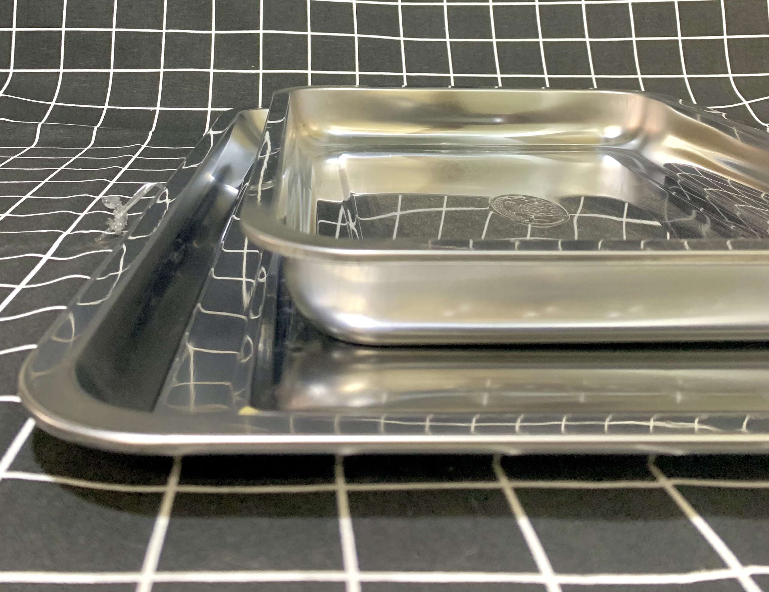 Khay chữ nhật inox (với nhiều kích thước)