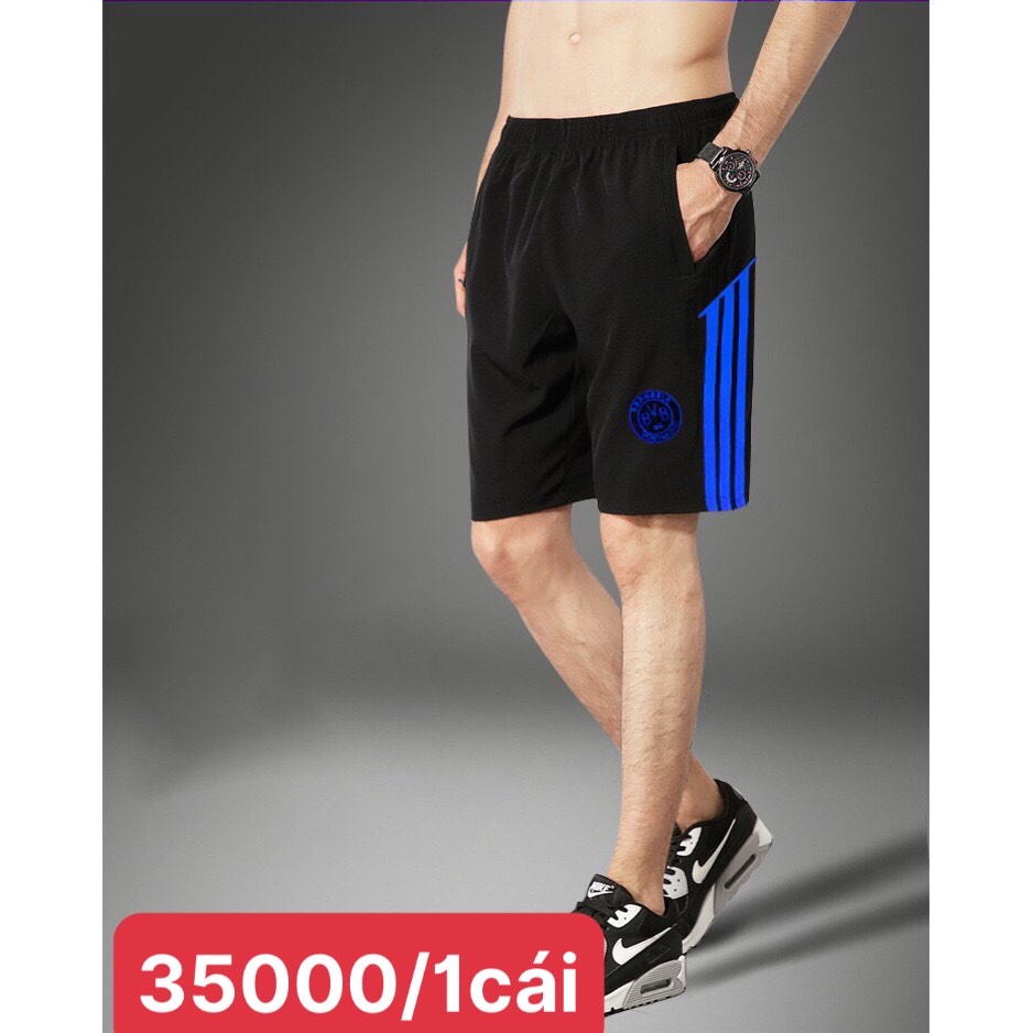 COMBO QUẦN ĐÙI SHORT NAM 3 SỌC DÙ GIÓ CÓ 2 TUI BÊN HÔNG HÀNG CAO CẤP COMBO 3 CÁI 100K