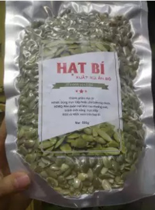 Nhân hạt bí Ấn Độ 500g (rang chín)