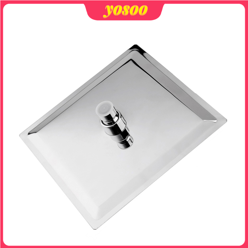 1Pcs 8  Stainless Steel Rainfall Shower Head Utra-thin Cell Mounted Shower