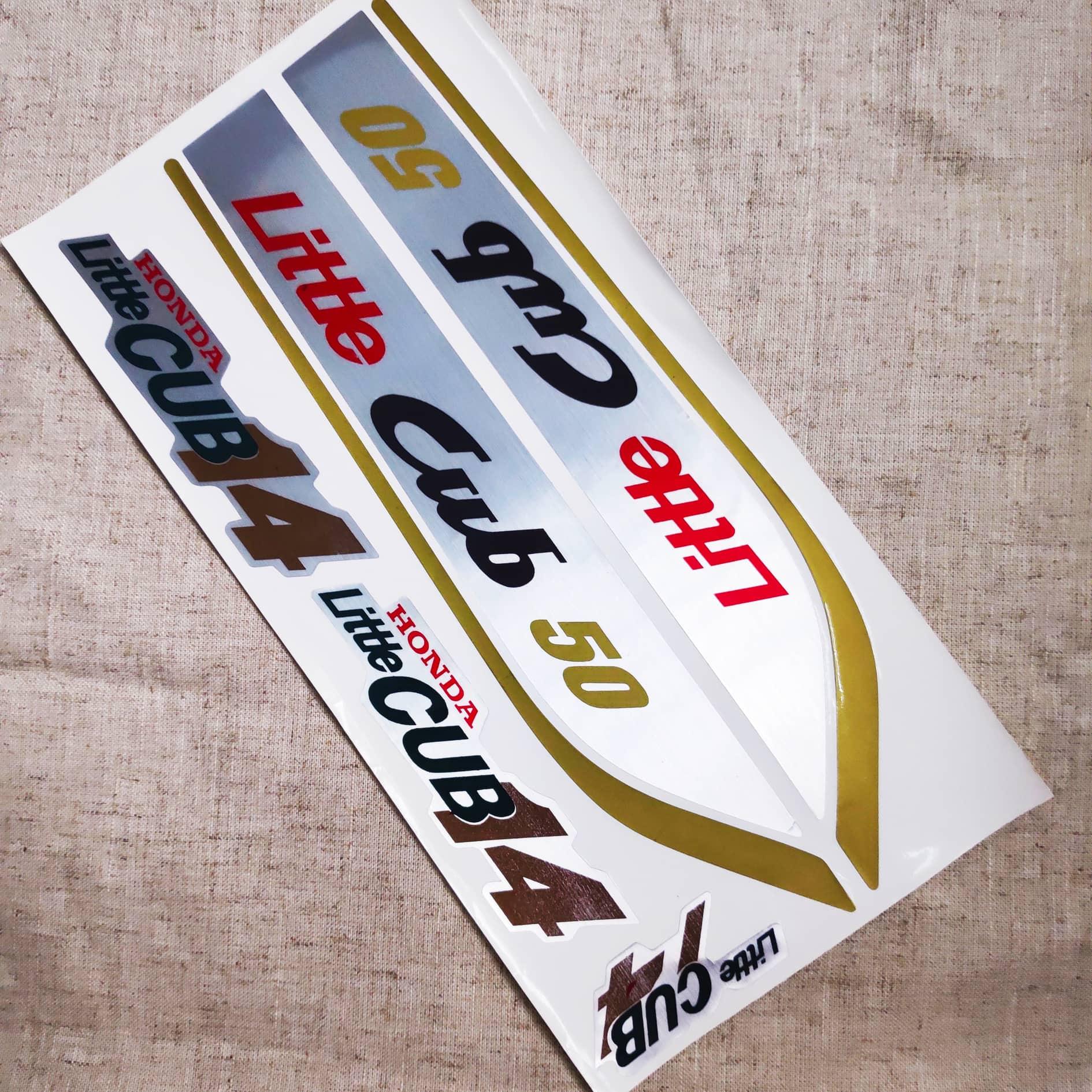 TEM DÁN XE CUB LITTE 50 TRANG SỬ MỚI CHO DÒNG XE CUB HUYỀN THOẠI