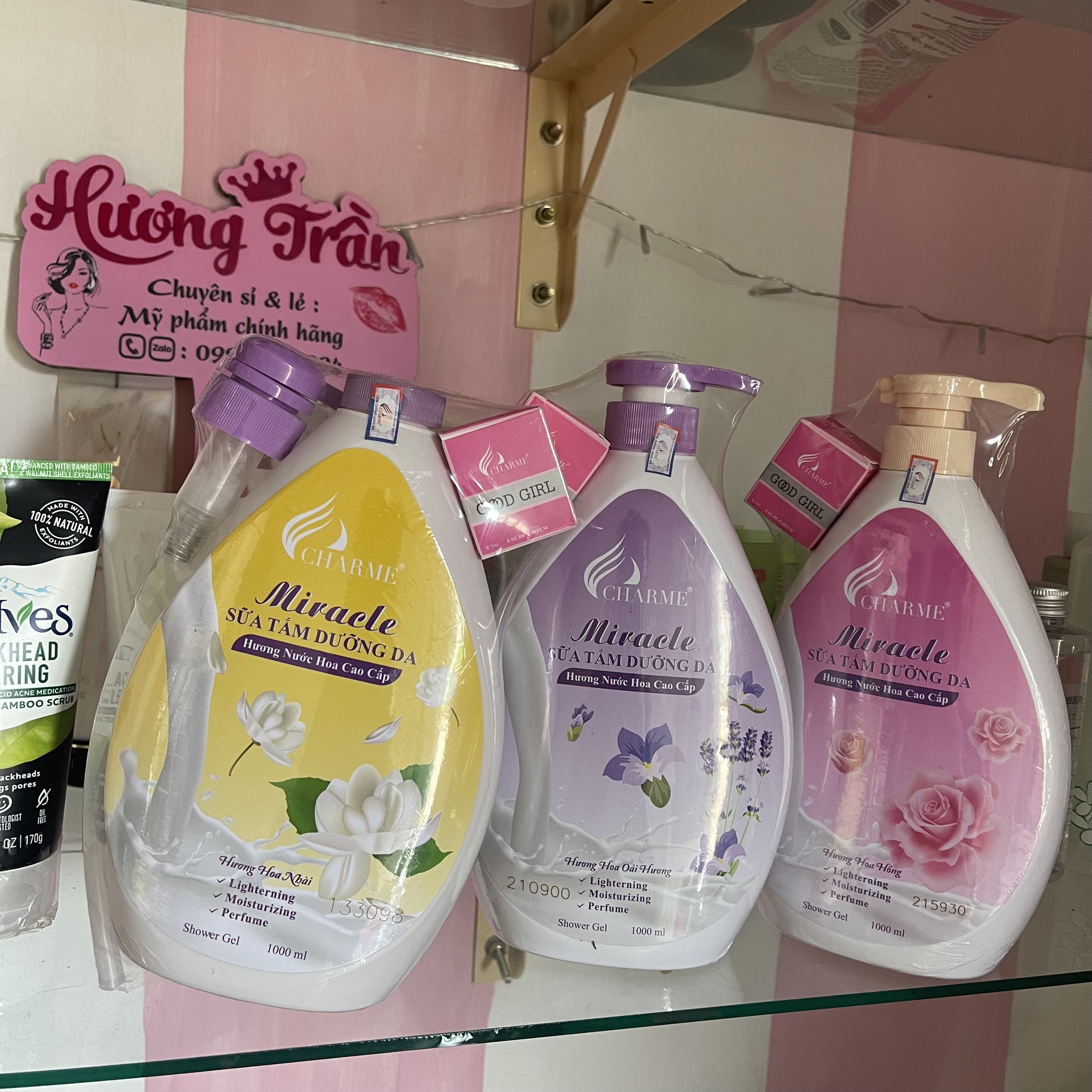 [Chính Hãng] Sữa Tắm Nước Hoa Miracle 1000ml (tặng nước hoa)