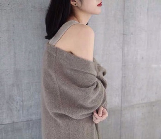 Áo Khoác Len Cardigan Dáng Dài