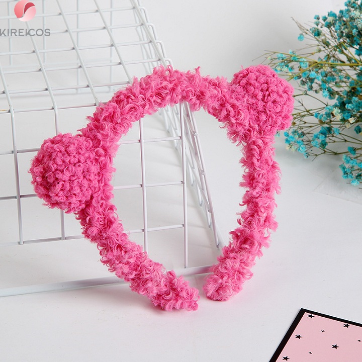 [HCM]Cài Tóc Lông Xù 2 Tai Nhỏ Siêu Cute