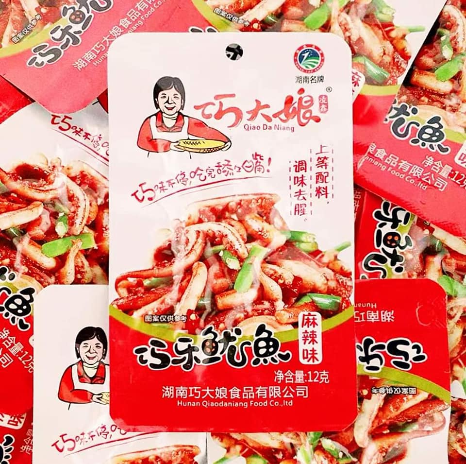 Râu mực cay Tứ Xuyên gói 12gr.