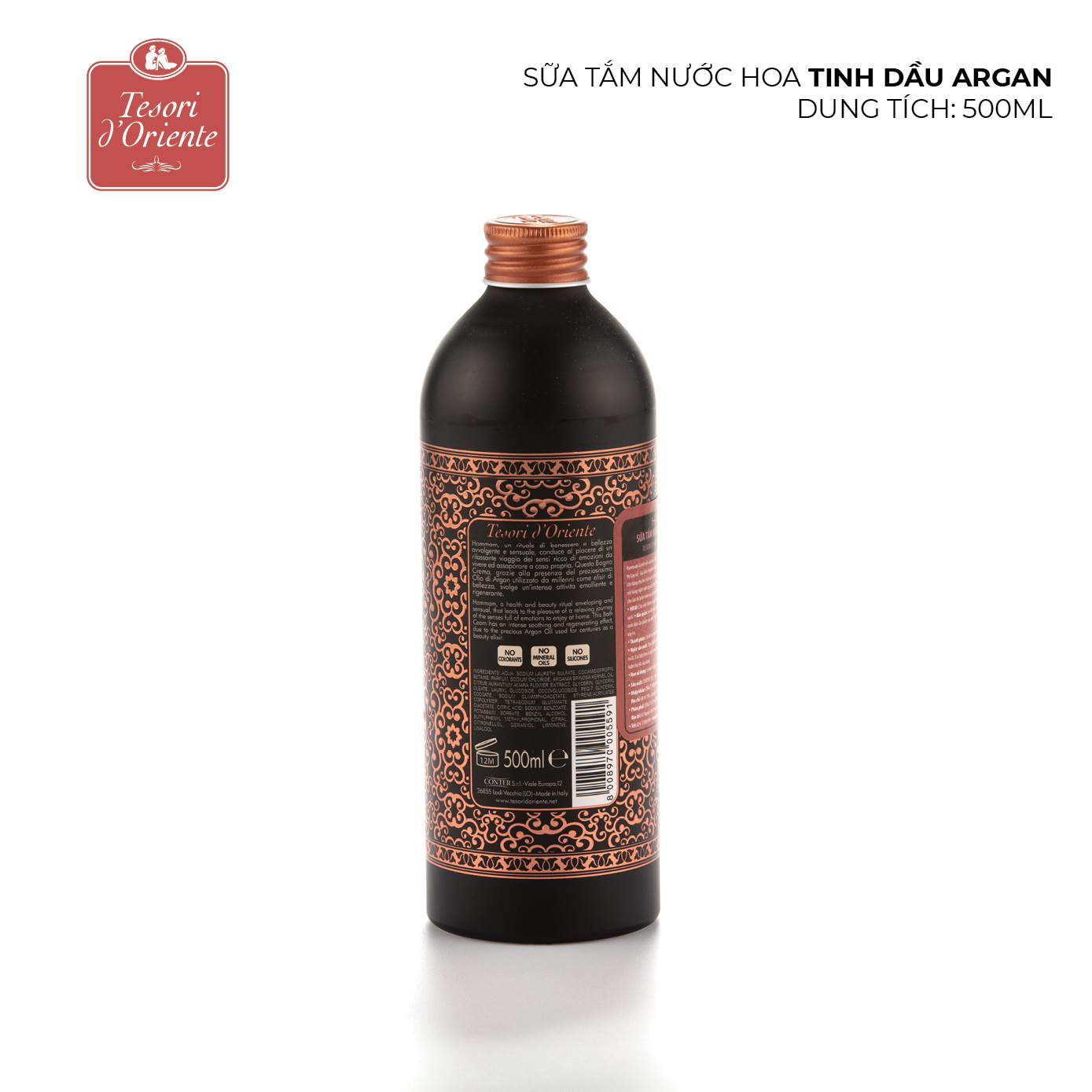 Sữa tắm Tesori d'Oriente Hammam Tinh Dầu Argan 500ml