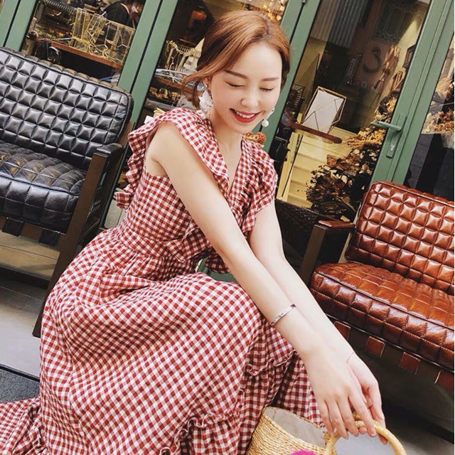 Maxi caro đỏ phối bèo