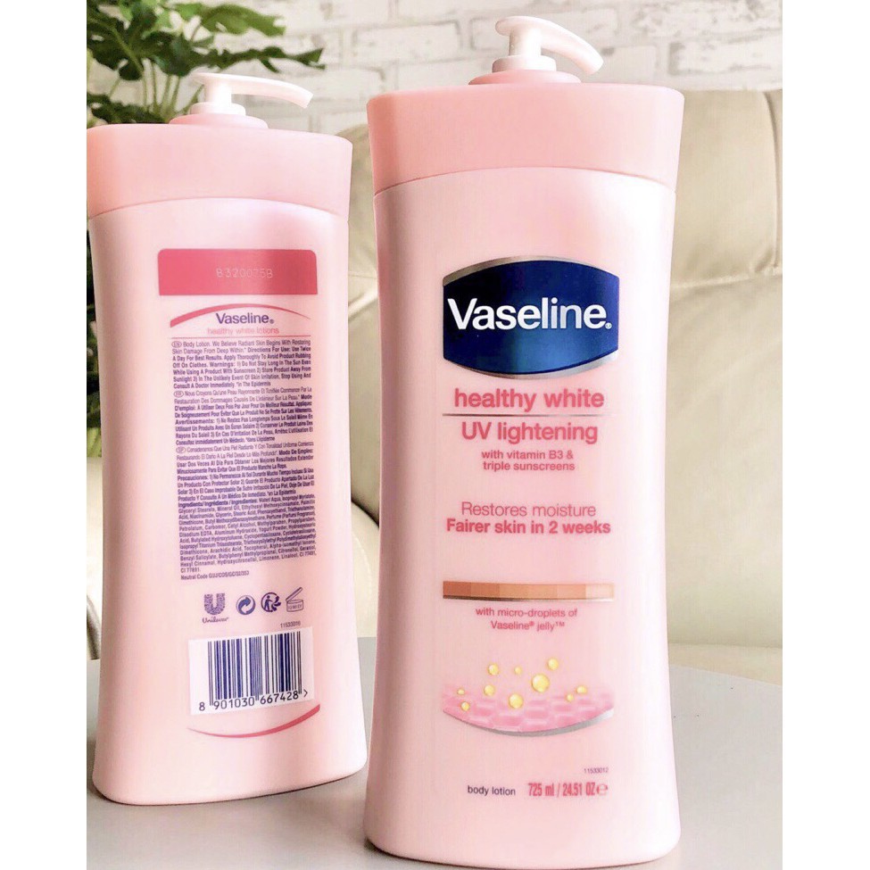 Dưỡng Thể Vaseline Healthy White UV Lightening - 725ml