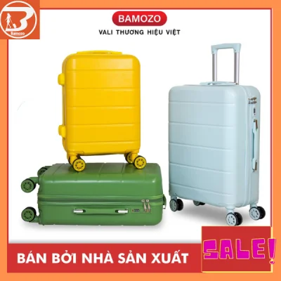 Vali du lịch BAMOZO DORIS vali kéo nhựa size 20inch/24inch- Bảo hành 5 năm