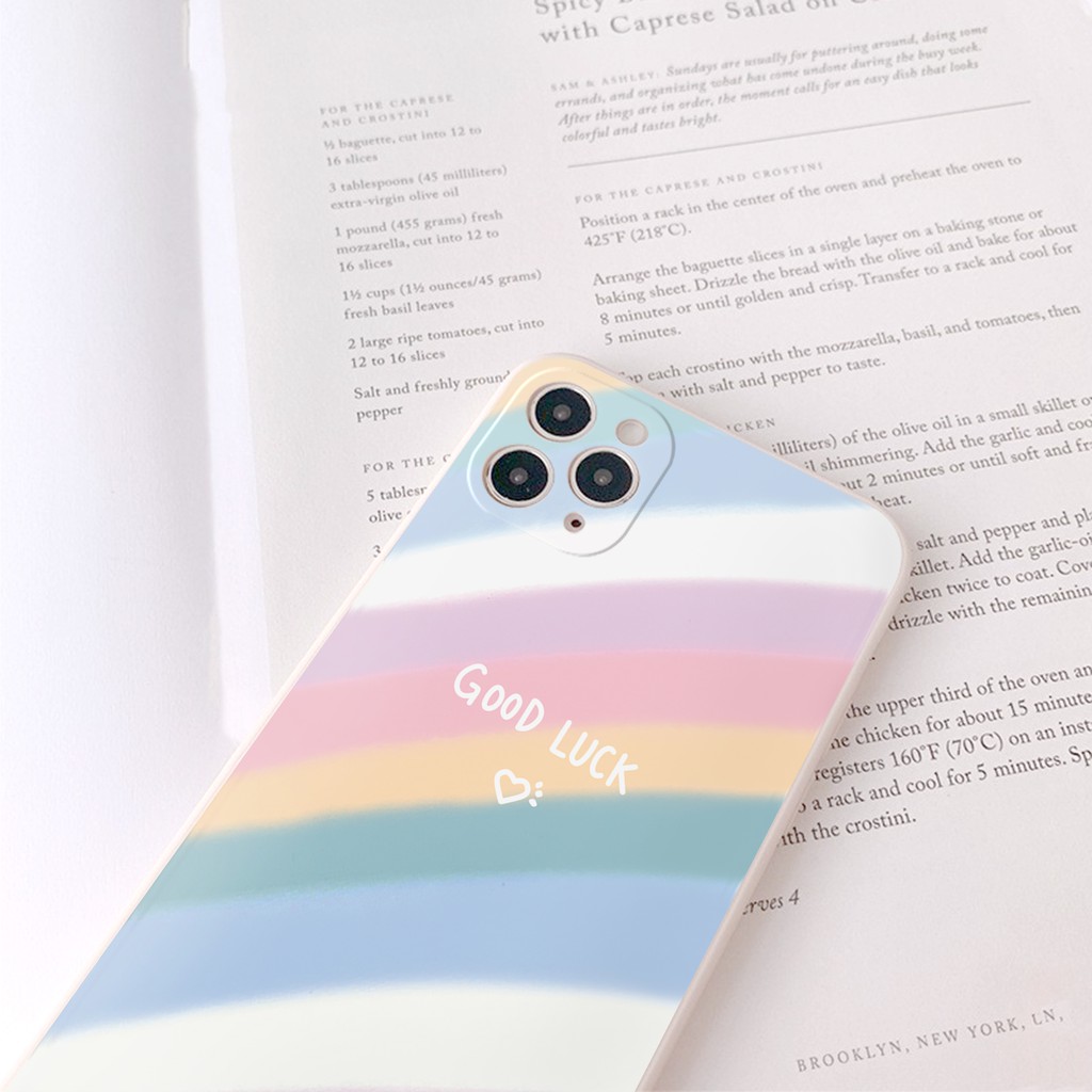 Ốp lưng Candy cạnh vuông chống rơi vỡ điện thoại dành cho iphone 6 đến 14promax e50