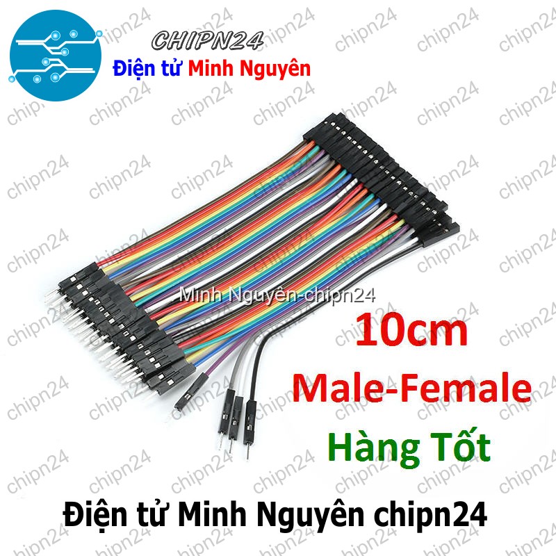 [20 sợi] (P82) Dây Cắm Test Board 10cm Đực-Cái Hàng Tốt - HH003755