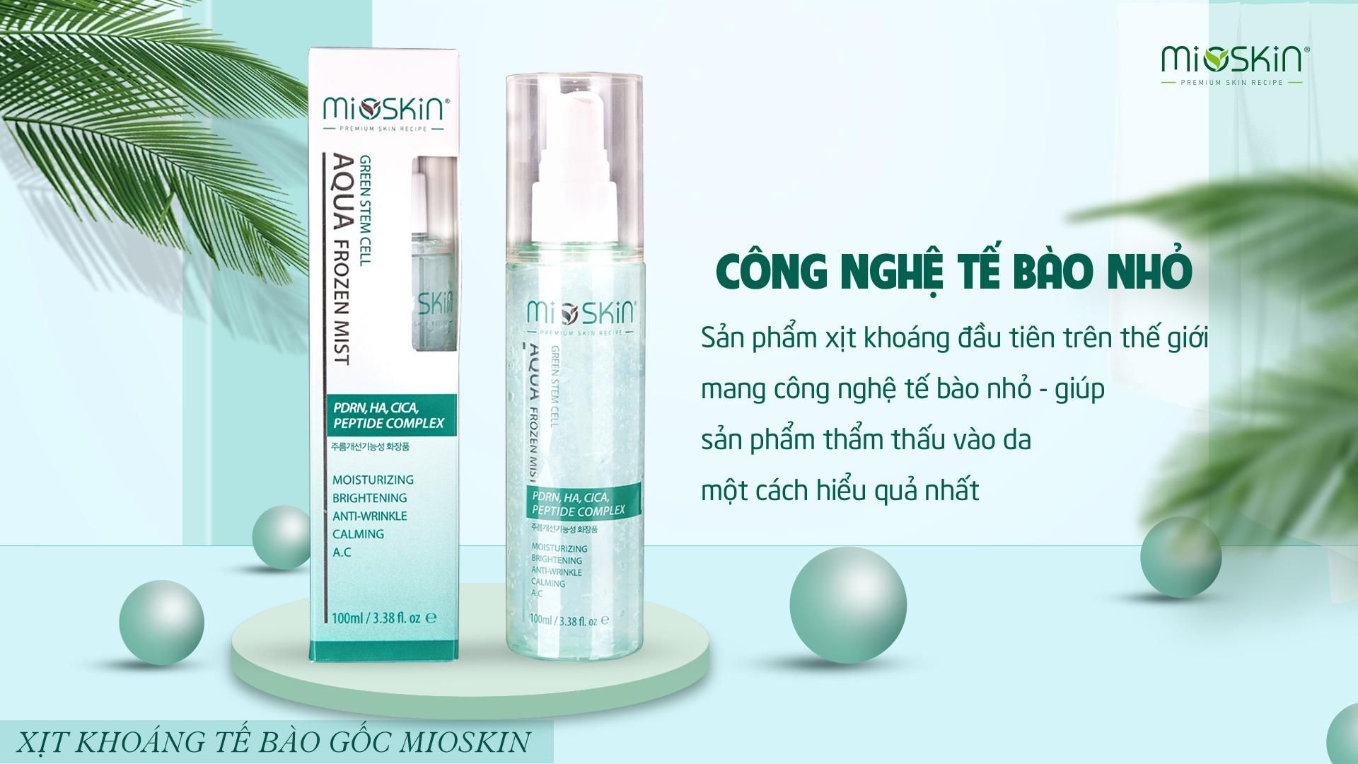 Xịt Khoáng Mioskin Tế Bào Gốc 100ml Hàn Quốc