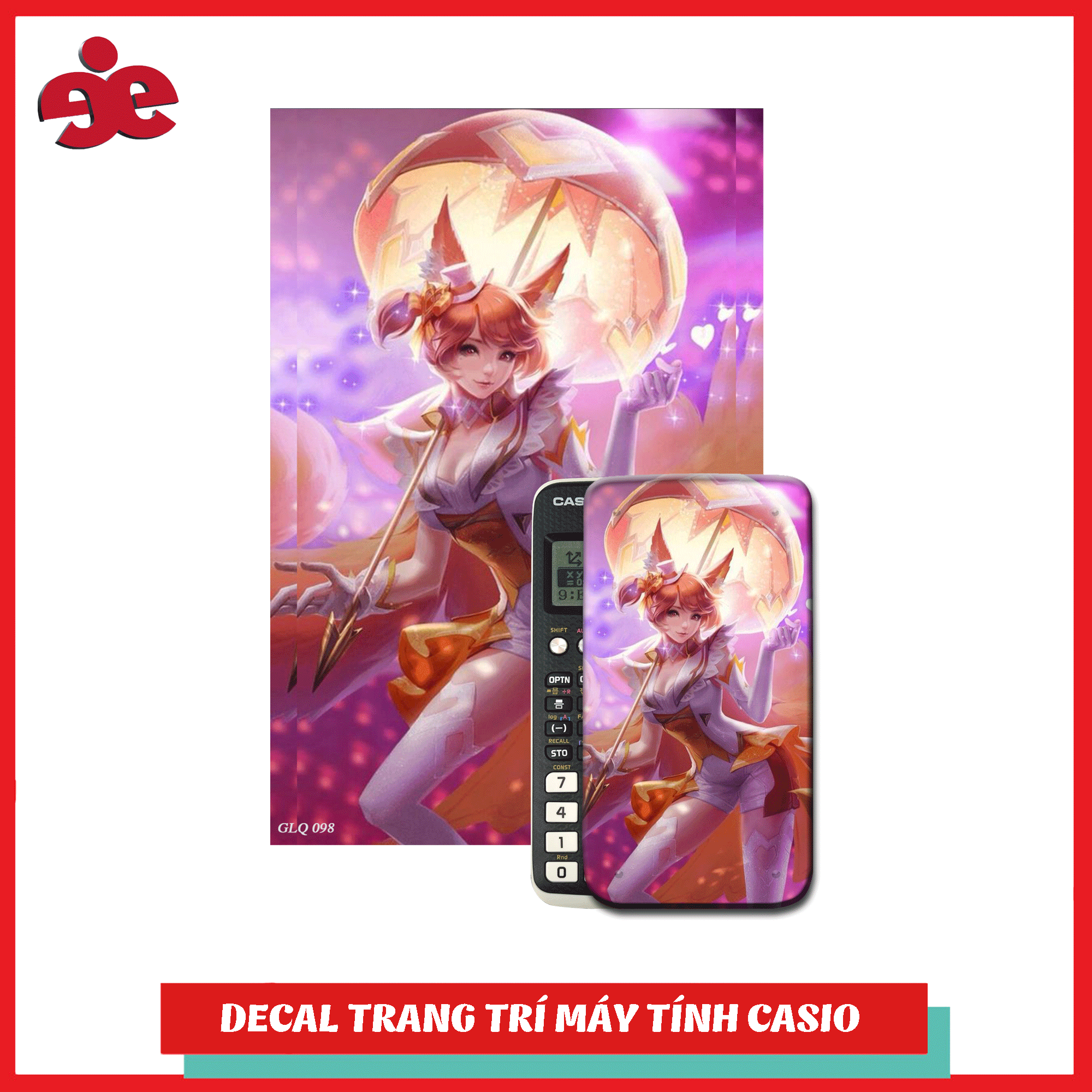 Decal máy tính Casio Nhân vật game liên quân 098