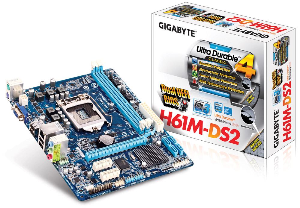Main Gigabyte H61M-DS2 Socket 1155