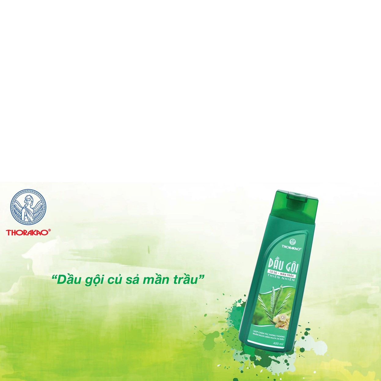 Thorakao Dầu Gội Củ Sả, Mần Trầu 400ml