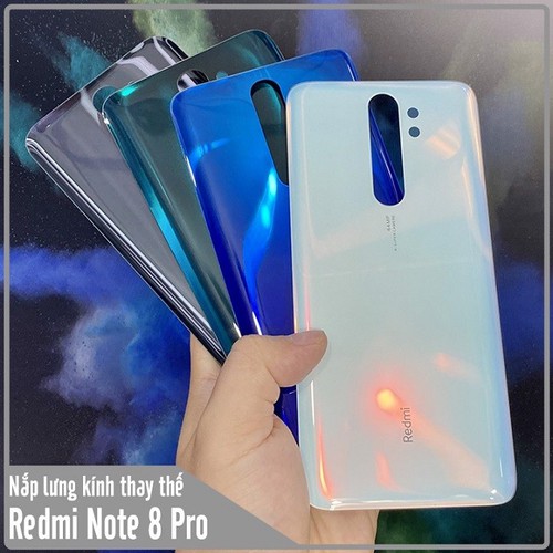 Nắp lưng Xiaomi Mi Note 8 Pro liền kính camera ( Giá sỉ)