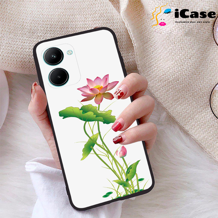 Ốp lưng Realme C33 viền dẻo TPU BST Sen