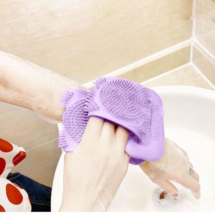 Dây Đai Chà Lưng 2 Mặt Đa Năng, Cọ Lưng 2 Mặt Silicol Siêu Hot