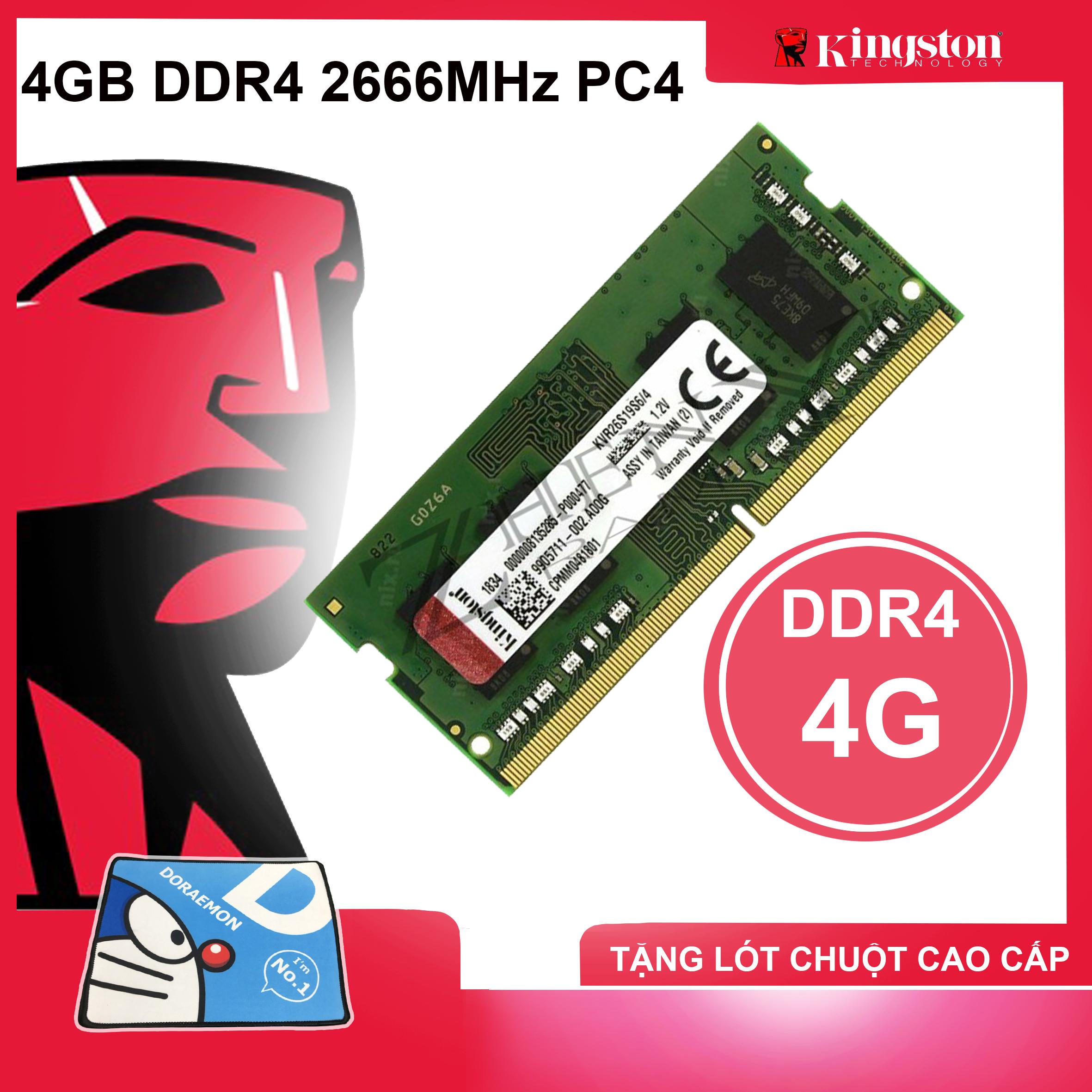 Ram Laptop Kingston 4GB DDR4 2666MHz PC4 Dùng Cho Macbook Bảo Hành 36 Tháng 1 Đổi 1