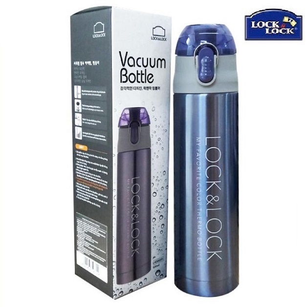 Bình giữ nhiệt Lock & Lock 500ml - bình nước Inox 304 Vaccum Bottle cao cấp