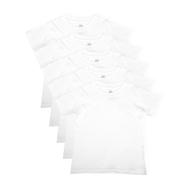 Áo thun Trắng WN Size XL (14-16) (cao 155-163 cm) - Pack 5 cái - Hàng Mỹ