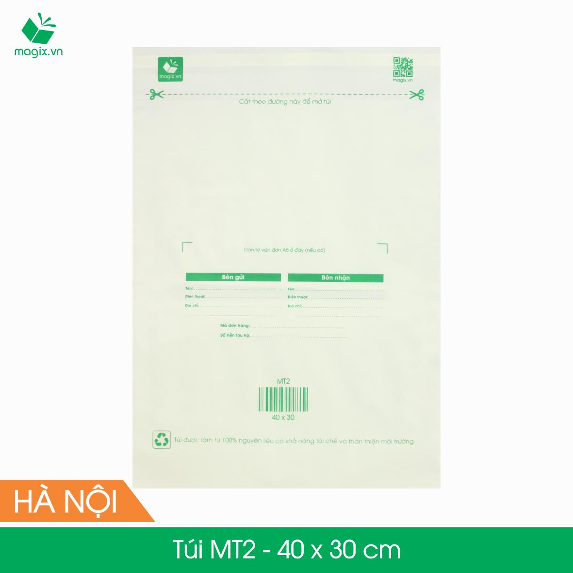 MT2 - 40x30 cm - 50 Túi nilon (tự phân hủy sinh học) đóng hàng