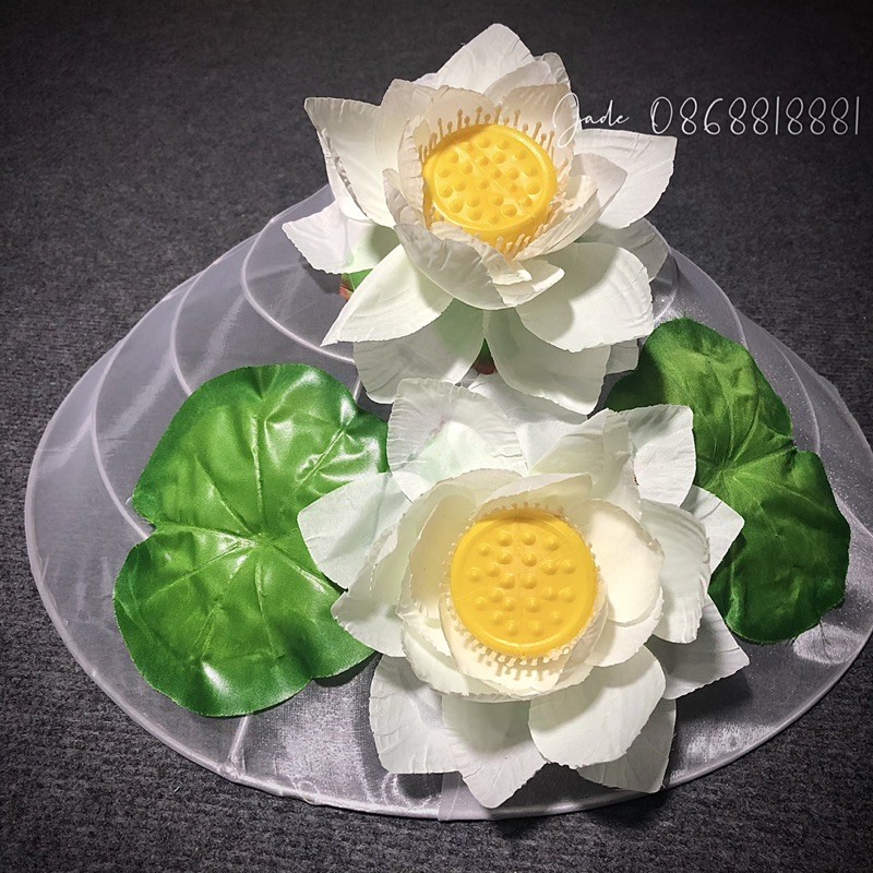 Nón hoa sen trắng - phụ kiện chụp ảnh