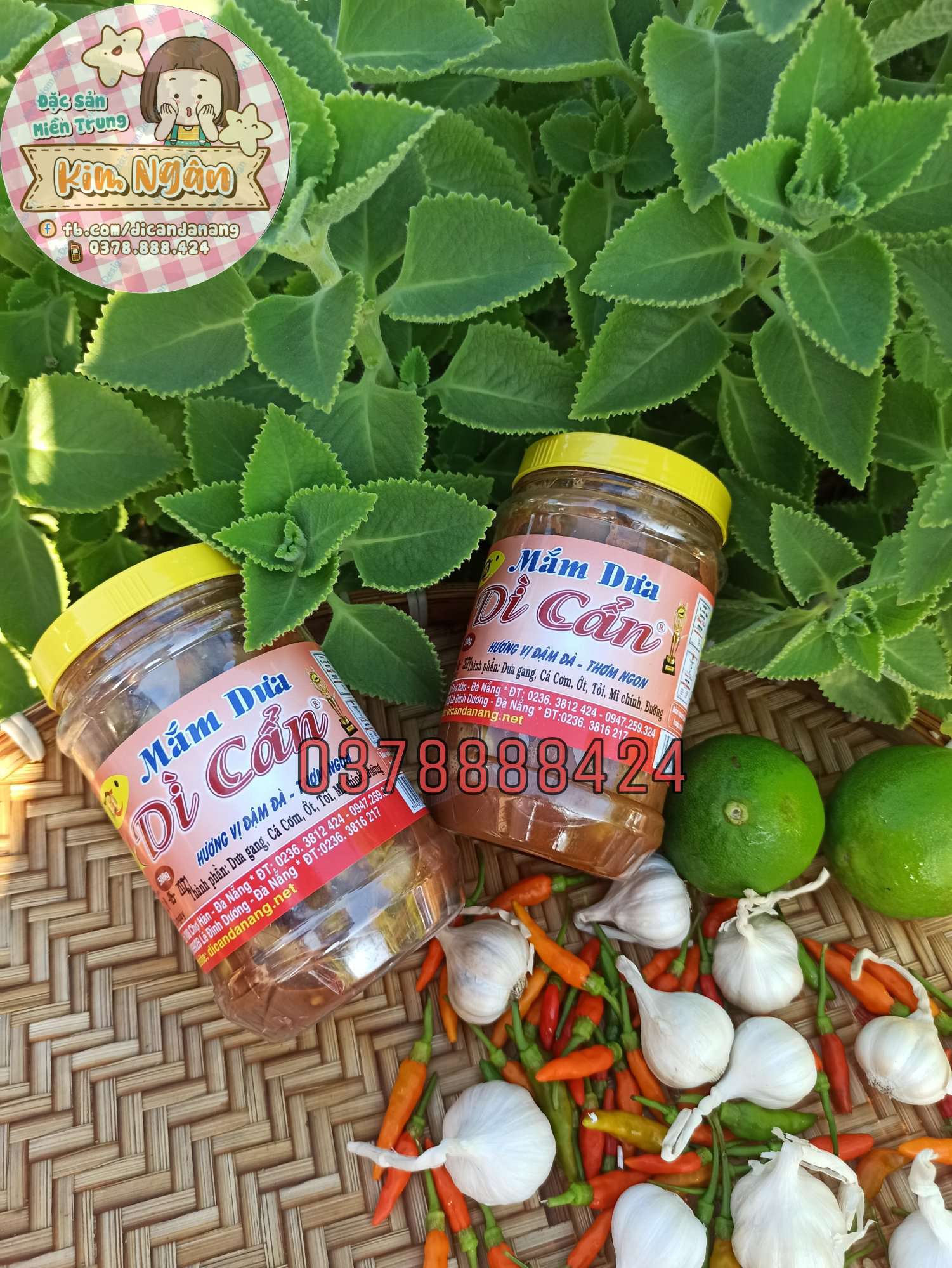 [HCM]2 hủ Mắm Dưa Dì Cẩn 500g
