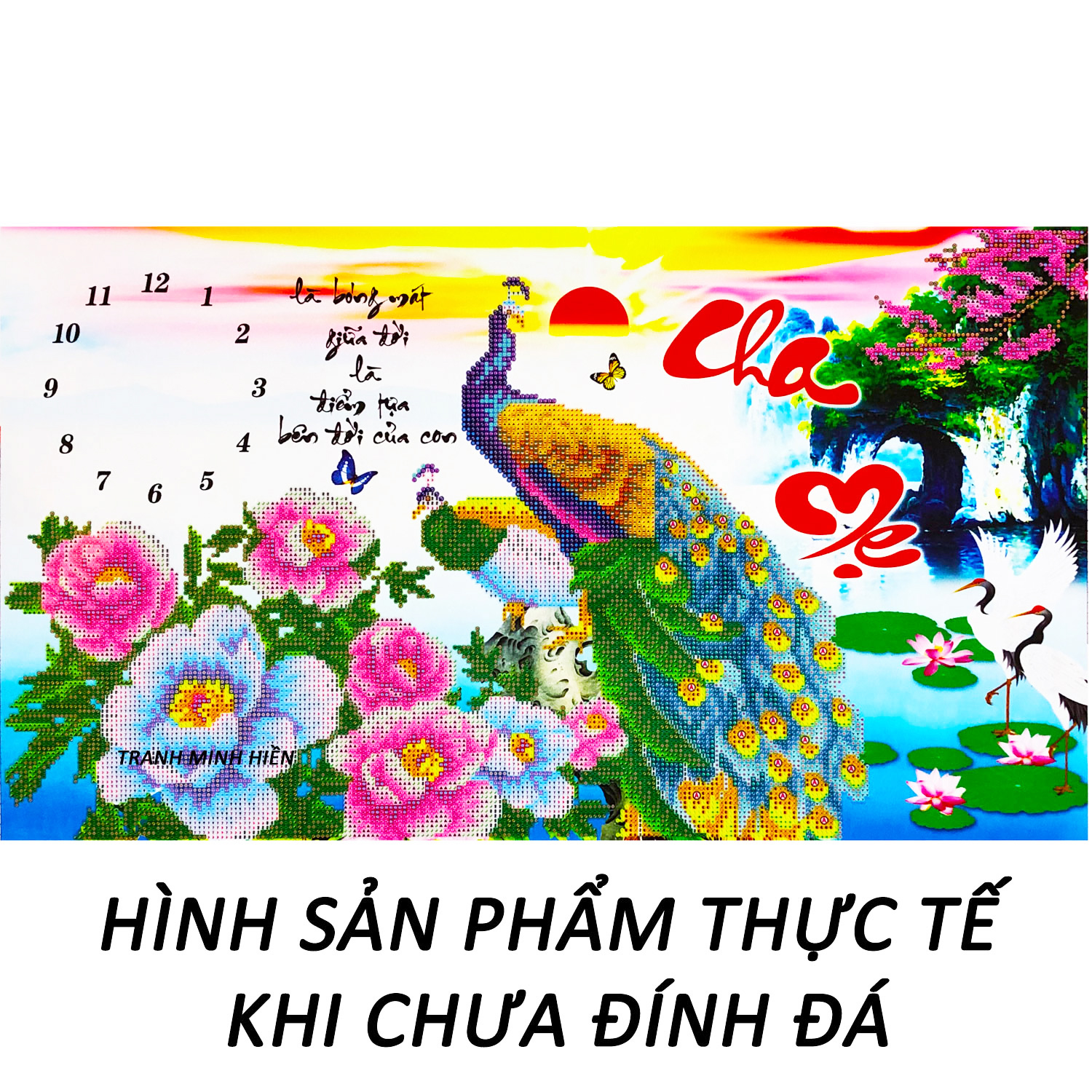 Tranh Đính Đá 5D - Cửu Ngư Quần Hội 05(...)