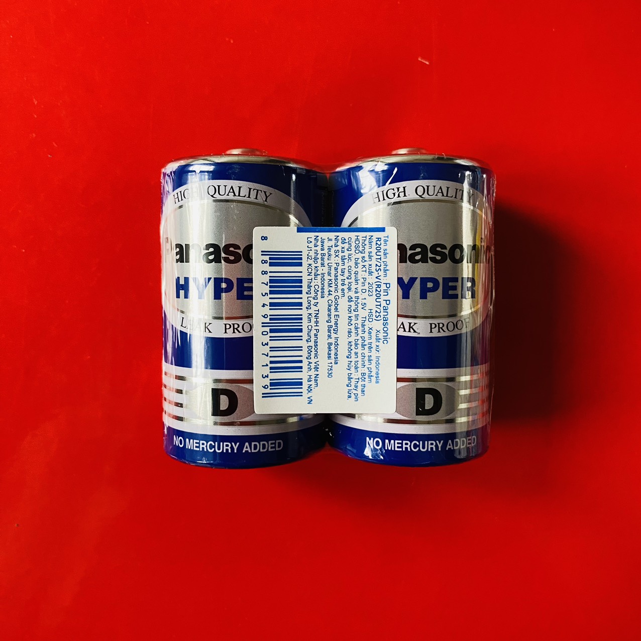 Pin Đại D Panasonic hyper R20UT-2S vỉ 2 viên dùng bếp Gas