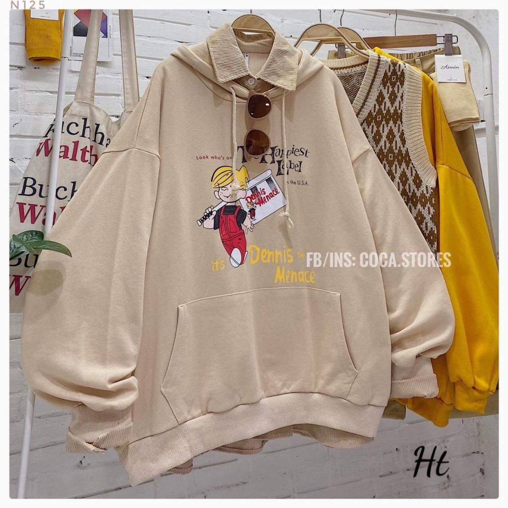 Áo hoodie 3d cậu bé Dennis HTH0121