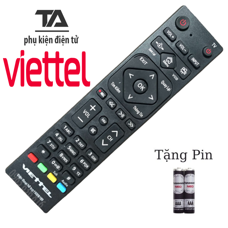 Remote điều khiển đầu thu Viettel internet - CHÍNH HÃNG
