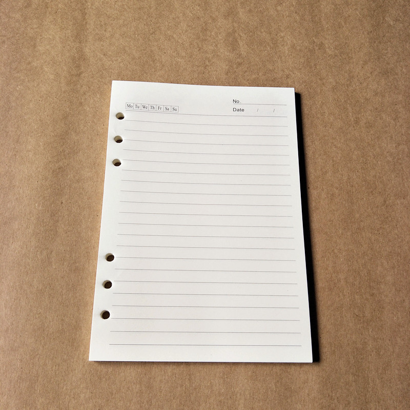 Ruột sổ còng/Giấy refill cho Binder 6 lỗ size A5/A6
