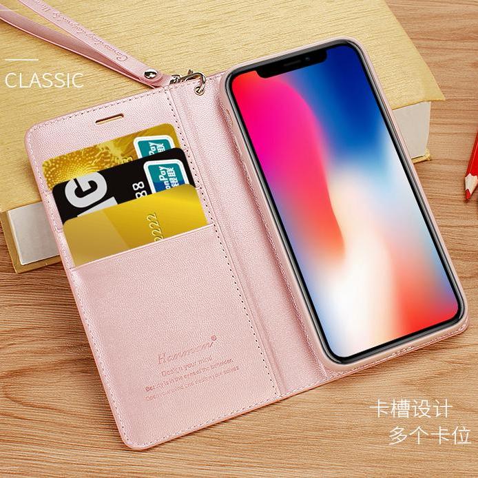 Bao da iPhone 11(6.1) hiệu Hanman (Có dây đeo)