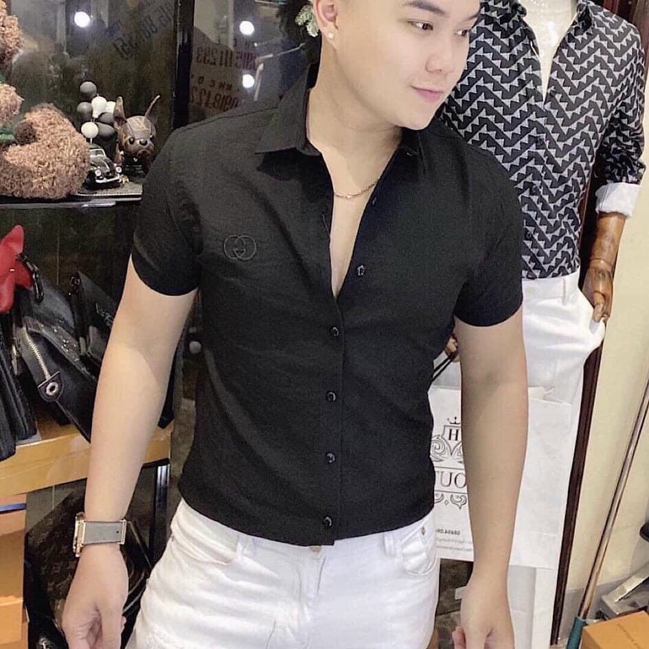 ÁO SOMI , ÁO SƠ MI NGẮN TAY NAM CỰC CHẤT - FORM ÔM SIÊU HOT - 2021 THỜI TRANG MYNA 89 THỜI TRANG MYNA 89