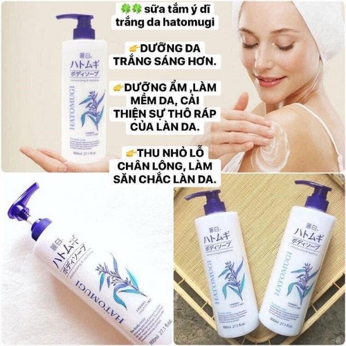 SỮA TẮM Ý DĨ NHẬT BẢN - 800ml